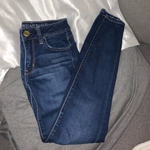 AEO Dark Blue Super Stretch Jeggings
